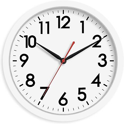 #ad 14 Inch Wall Clock Large Wall Clocks Battery Operated Big Silent Non ticking $29.22
