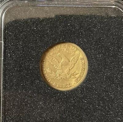 #ad 1901 S $5 Gold Liberty Head Half Eagle Uncirculated U.S. Coin $700.00