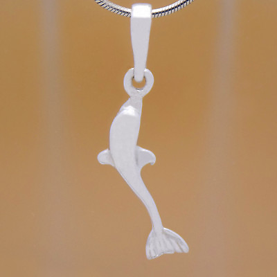 #ad Charming Solid 925 Sterling Silver Children Kids Marvelous Cute Dolphin Pendant $12.40