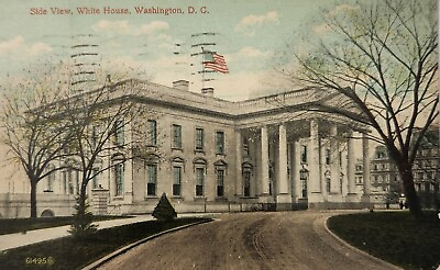 #ad White House Side View Washington DC Postcard Posted 1913 $7.00