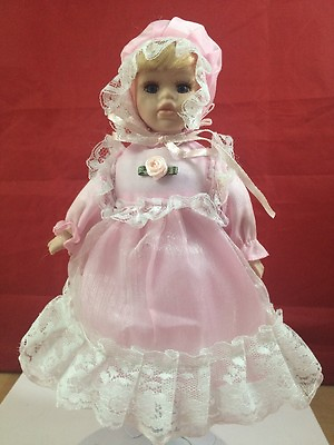 #ad Porcelain and Cloth blond doll 6 3 4#x27;#x27; Doll $3.99