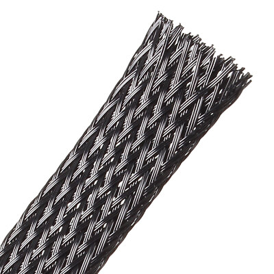 #ad PET Cord Protector 6.5Ft 12mm Wire Loom Cable Sleeve for OD 12 20mm Line Black AU $12.95