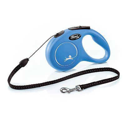 #ad FLEXI New Classic Retractable Dog Leash Cord for Dogs Small Blue 16 ft $34.82