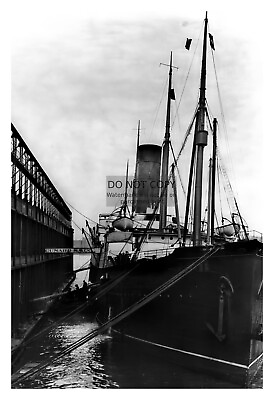 #ad SS CARPATHIA RESCUE SHIP AT DOCK AFTER RMS TITANIC DISASTER TRAGEDY 4X6 PHOTO $7.97