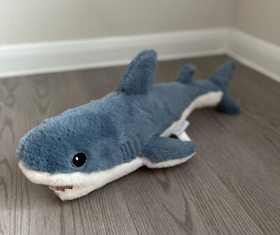 #ad Mon Ami Shark Plush Lovey Sewn Eyes 22” long RARE HTF EXCELLENT $29.99