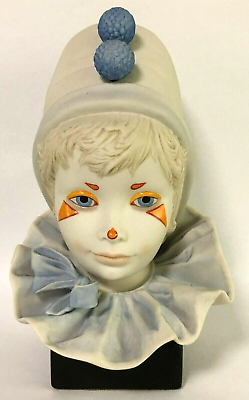 #ad Vintage 1976 CYBIS Porcelain Hand Painted Harlequin Clown Head quot;Funny Facequot;. $55.00