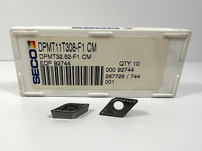 #ad SECO DPMT32.52 F1 DPMT11T308 F1 New Carbide Inserts 92744 Grade CM 10pcs $59.95