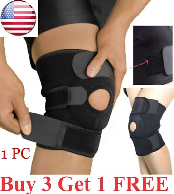 #ad Knee Brace Compression Sleeve Support Sport Joint Arthritis Patella Stabilizer $8.99