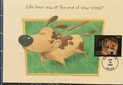 #ad #ad HNLP Hideaki Nakano 3671 Dog Spay N Neuter Greeting Card You at end of Leash? $4.96