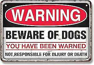 #ad Beware Of Dog Signs For Fence The Fence Street Sign Are Professionally Red 2 $8.08