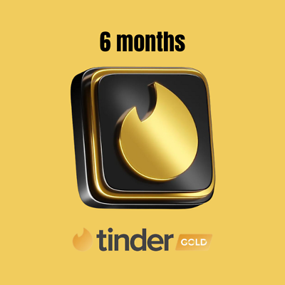 #ad Tinder GOLD for 6 Months Activation Key GLOBAL Immediate shipping $40.99