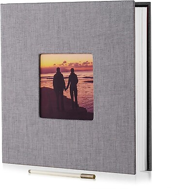 #ad Large Photo Album Self Adhesive with Picture Display Window DIY Scrapbook Album $14.99
