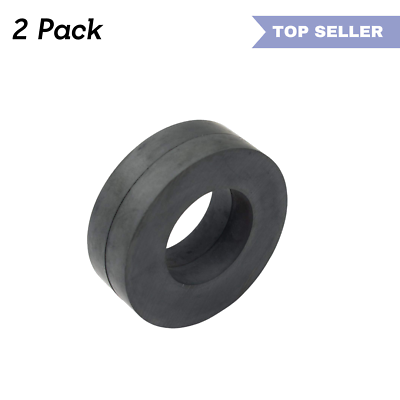 #ad 2 Pack Ceramic Ring Magnets Ferrite Strong Magnetic Material $6.98