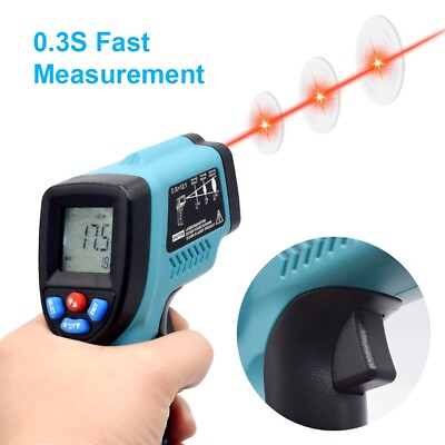 #ad Digital IR Infrared Laser Gun Temperature Thermometer Heat Thermal Gauge Sensor $11.69