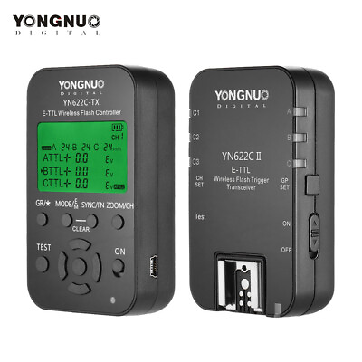 #ad YONGNUO YN622C II Kit 2.4Gz Wireless E TTL HSS Flash Trigger for Canon $80.04
