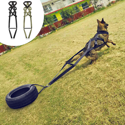 #ad Dog Weight Pulling Harness X Back Sled Vest for Training Husky Pitbull Durable $53.89