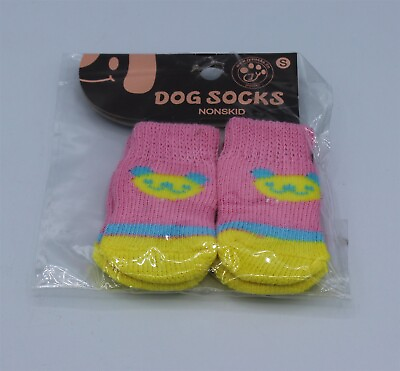 #ad Dog Socks Nonskid Small Pink $6.99