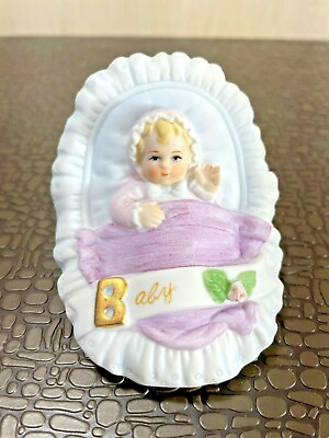 #ad Vintage Enesco quot;Growing Upquot; Birthday Girl Figurine 1983 Baby NIB $11.60