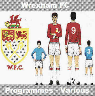 #ad Wrexham Football Programmes Various GBP 3.25