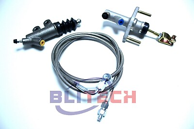 #ad Blitech Clutch Slave amp; Master Cylinder amp;Line Kit 1999 00 Honda Civic B16 A2 VTEC $71.01