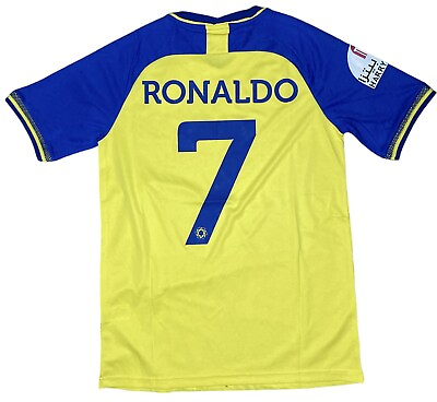 #ad 2022 23 Al Nassr Home Jersey #7 Ronaldo Medium Player Issue Duneus NEW Soccer $79.99