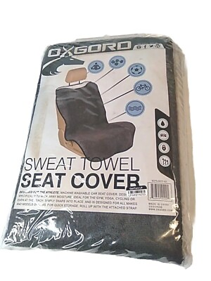 #ad OxGord Yoga Sweat Towel Auto Seat Cover Wicks Moisture: Gym Yoga Cycling Beach $25.00
