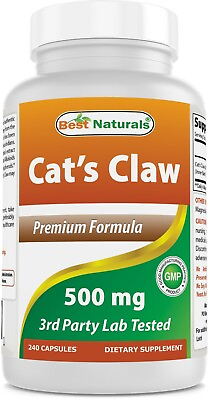 #ad #ad Best Naturals Cat#x27;s Claw 500 mg 240 Capsules $13.50