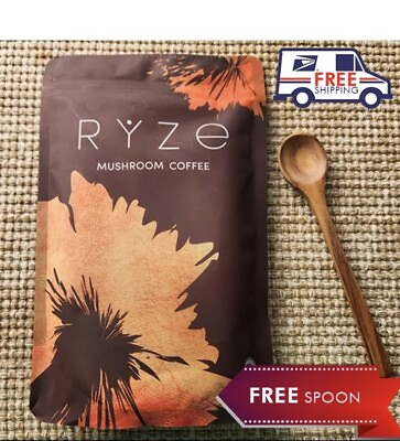 #ad NEW RYZE MUSHROOM ORGANIC COFFEE ☕ Brand New Bag 30 Servings FREE SPOON USA $28.49