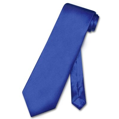 #ad Biagio 100% SILK NeckTie Solid ROYAL BLUE Color Mens Neck Tie $17.95