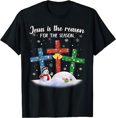 #ad NEW Jesus Is The Reason For The Season Christian Christmas Xmas T Shirt S 3XL $21.10