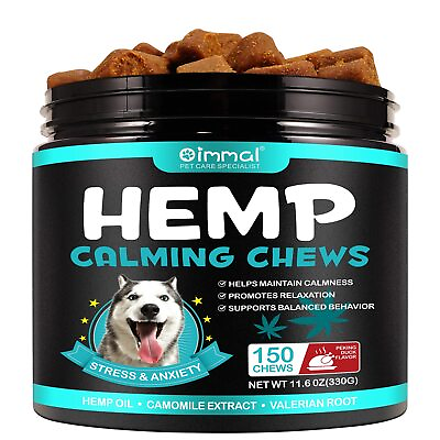 #ad Hemp Calming Chews for Dogs 150Pcs Dog Calming Treats for Separation Anxiety... $15.26
