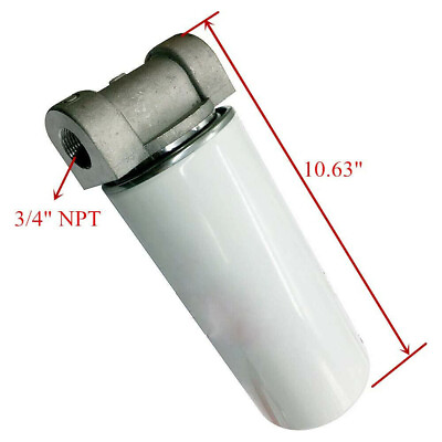 #ad 1200KTF7018 Fuel Filter Spin on Particulate 18 GPM 3 4quot; with Filter Head Diesel $28.49