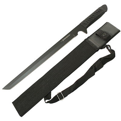 #ad 18quot; TACTICAL COMBAT TANTO FULL TANG NINJA SWORD Fixed Blade HUNTING KNIFE $14.95