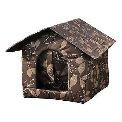 #ad Stray Cat Shelter Waterproof Cat House Winter Warm Outdoor Cat Puppy House $37.53