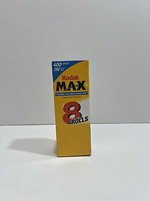 #ad Kodak Max 35mm Color Print Film 4 Rolls 400 Speed 192 Exposures Exp 07 2004 $24.97