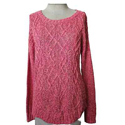 #ad Pink Crew Neck Sweater Size Medium $18.75