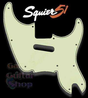 #ad Squier #x27;51 Pickguard 3 Ply Mint Black Mint for early run 2003 2007 Made in USA $44.99