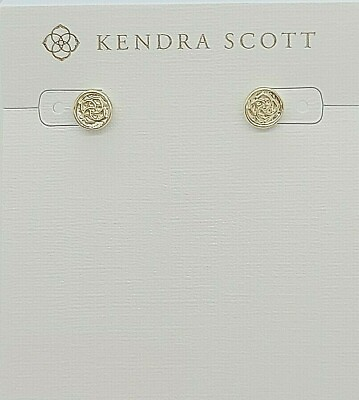 #ad New KENDRA SCOTT Brand Fashion Gold Dira Coin Stud Earrings $42.50