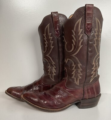 #ad Rios Of Mercedes Exotic Eel Skin Cowboy Boots 10 D $369.99