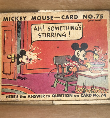 #ad MICKEY MOUSE CARD NO. 75 $500.00