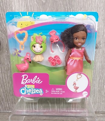 #ad New Barbie Club Chelsea Dress Up Flamingo amp; Puppy Doll Set CE7 $13.90