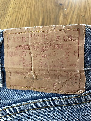 #ad Levi#x27;s 501 Jeans Vintage 42 X 30 USA 1982 80s Black Bar Stitch Redline Era $71.10