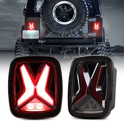 #ad Brake LED Tail Lights License Plate Lamps Turn Backup for Jeep Wrangler YJ TJ CJ $49.99