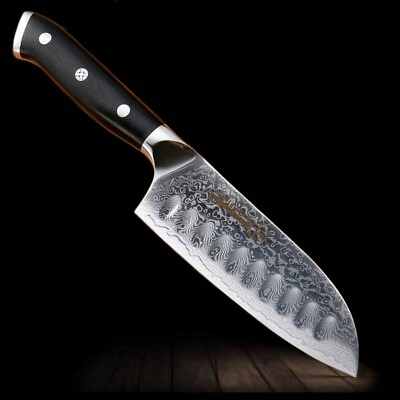 #ad Chef Kitchen Knife 5 Inch Japanese Santoku Home Cooking Tools G10 Handle $33.78