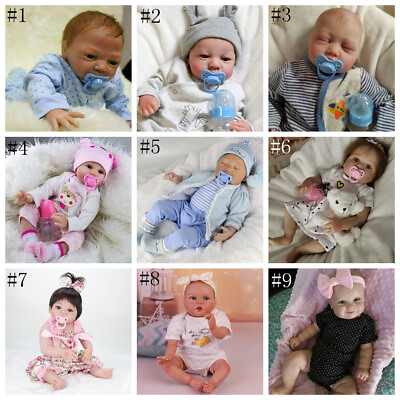 #ad Realistic Reborn Baby Doll Boy Girl Vinyl Silicone Newborn Babies Birthday Gifts $52.99