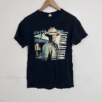#ad Anvil Mens T Shirt Size S Black Jason Aldean Night Train Tour Pre Shrunk $19.88
