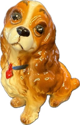 #ad #ad Vintage Walt Disney 5” Lady and The Tramp Ceramic Dog Figurine Japan $14.00
