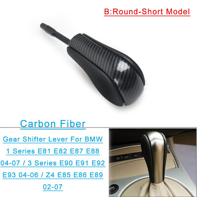 #ad Automatic Gear Shift Knob Shifter Lever For BMW 1 3S Z4 E81 E85 E86 Carbon B $35.29