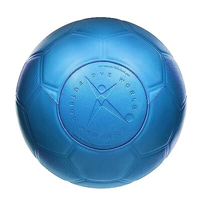 #ad Soccer Ball Unpoppable Unbreakable Non Deflating Non Toxic Futbol Blue... $77.42