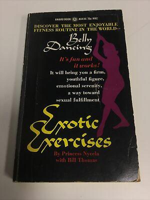 #ad Exotic Exercises Belly Dancing Nyeela 1970 Vintage Rare Paperback $70.00